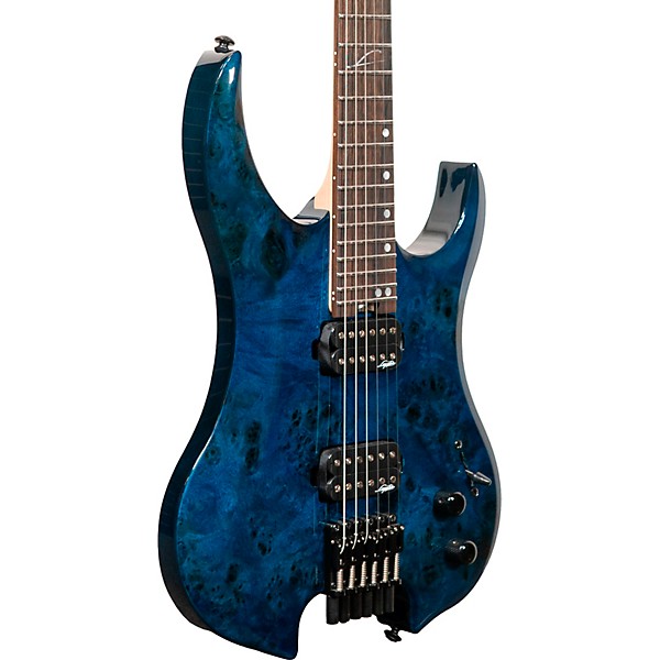 Legator Ghost 6 string Super Shred Series Electric Guitar Blue Burl