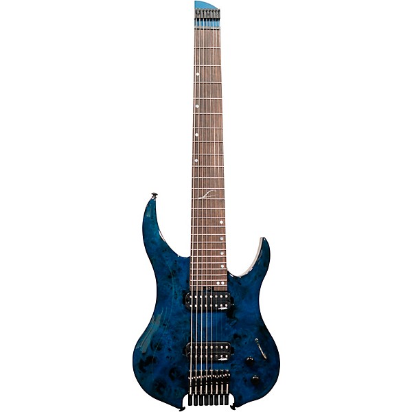 Legator Ghost 8 string Super Shred Series Electric Guitar Blue Burl