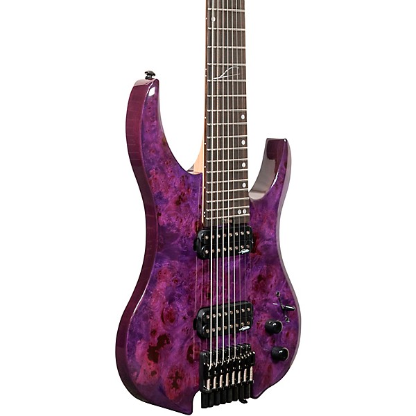 Legator Ghost 8 string Super Shred Series Electric Guitar Magenta Burl