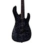 Legator Ninja 6 String Multi-Scale Super Shred Series Quilted Maple Electric Guitar Black