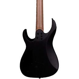 Legator Ninja 7 String Multi-Scale Super Shred Series Quilted Maple Electric Guitar Black