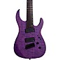 Legator Ninja 7 String Multi-Scale Super Shred Series Quilted Maple Electric Guitar Purple thumbnail