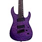 Legator Ninja 8 String Multi-Scale Super Shred Series Quilted Maple Electric Guitar Purple thumbnail