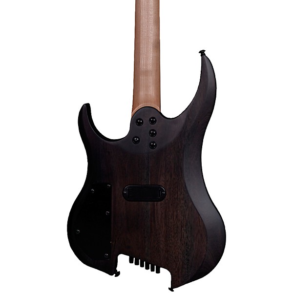 Legator Ghost 6 String Multi-Scale Super Shred Series Flamed Maple Electric Guitar Black