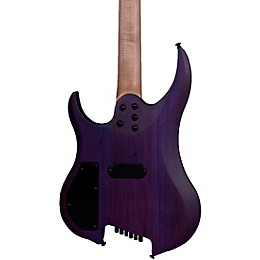 Legator Ghost 6 String Multi-Scale Super Shred Series Flamed Maple Electric Guitar Purple