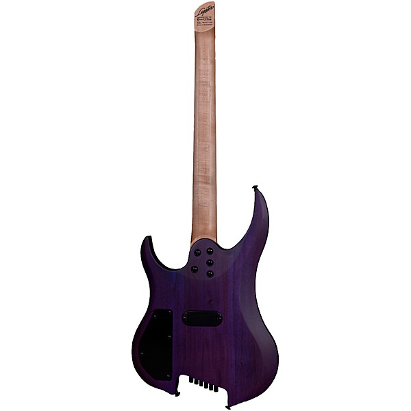 Legator Ghost 6 String Multi-Scale Super Shred Series Flamed Maple Electric Guitar Purple