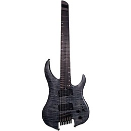 Legator Ghost 7 String Multi-Scale Super Shred Series Flamed Maple Electric Guitar Black