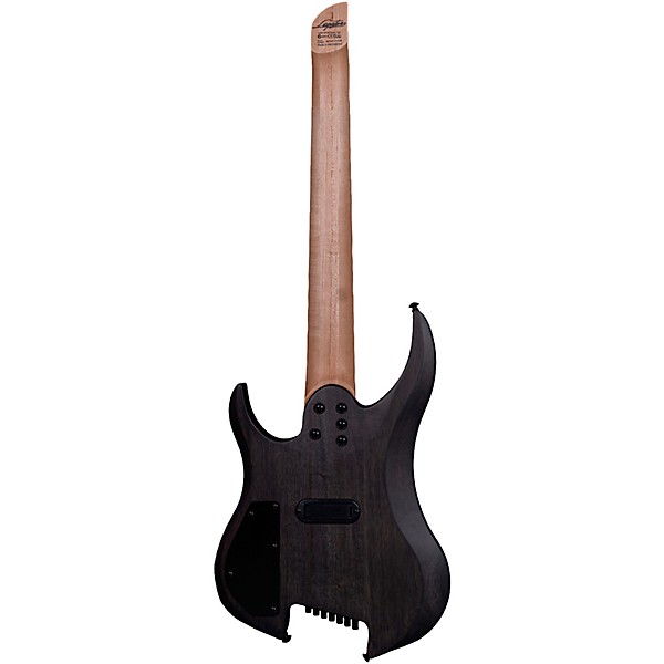 Legator Ghost 7 String Multi-Scale Super Shred Series Flamed Maple Electric Guitar Black