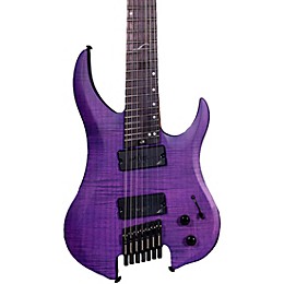 Legator Ghost 7 String Multi-Scale Super Shred Series Flamed Maple Electric Guitar Purple