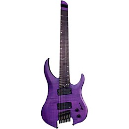 Legator Ghost 7 String Multi-Scale Super Shred Series Flamed Maple Electric Guitar Purple