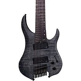 Legator Ghost 8 String Multi-Scal... Legator Ghost 8 String Multi-Scale Super Shred Series Flamed Maple Electric Guitar Black