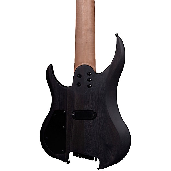 Legator Ghost 8 String Multi-Scale Super Shred Series Flamed Maple Electric Guitar Black