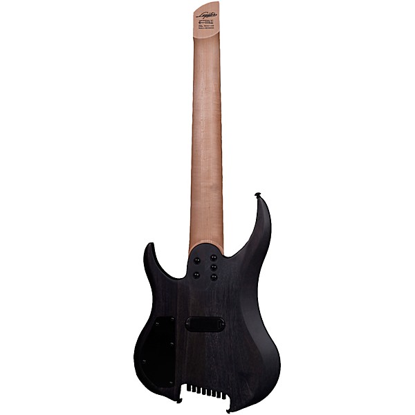 Legator Ghost 8 String Multi-Scale Super Shred Series Flamed Maple Electric Guitar Black