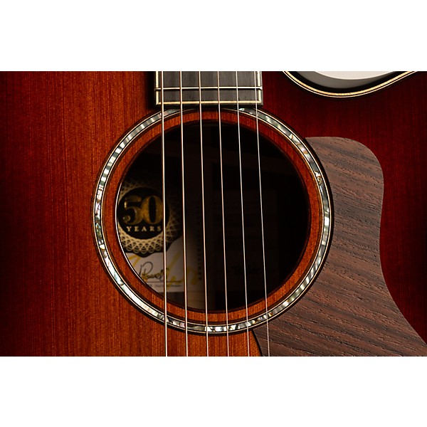 Taylor 814ce Custom 50th Anniversary Builder's Edition Grand Auditorium Acoustic-Electric Guitar Shaded Edge Burst