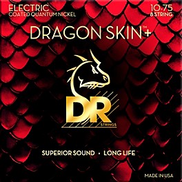 DR Strings Dragon ... DR Strings Dragon Skin+ Coated Accurate Core Technology 8-String Nickel Electric Guitar Strings 10 - 75