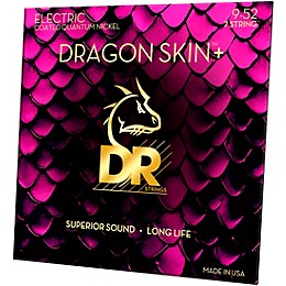 DR Strings Dragon Skin+ Coated Accurate Core Technology 7-String Nickel Electric Guitar Strings 9 - 52