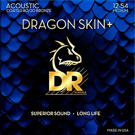 DR Strings Dragon S... DR Strings Dragon Skin+ Coated Accurate Core Technology 6-String 80/20 Acoustic Guitar Strings 12 - 54