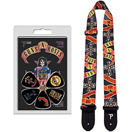 Perri's Guns N' Roses Guitar Strap and Picks Licensed Bundle