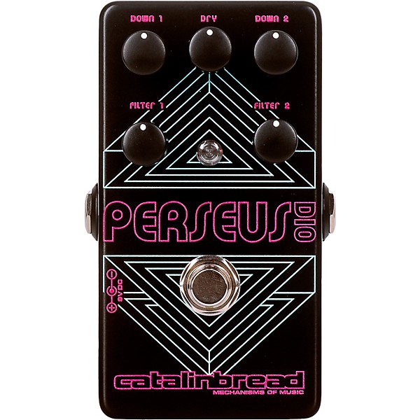 Catalinbread Perseus Dio Synth Sub-Octave/Fuzz Effects Pedal Black