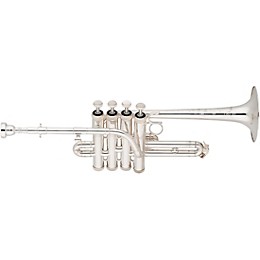 S.E. SHIRES Model 9R Custom Series Professional Bb/A Piccolo Trumpet Silver plated Red Brass Bell