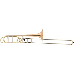 S.E. SHIRES Chicago Model Custom Series Professional F-Attachment Tenor Trombone with Axial-Flow Valve Lacquer Gold Brass Bell