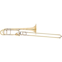 S.E. SHIRES Custom Series Professional F-Attachment Tenor Trombone with Axial-Flow Valve Lacquer Yellow Brass Bell