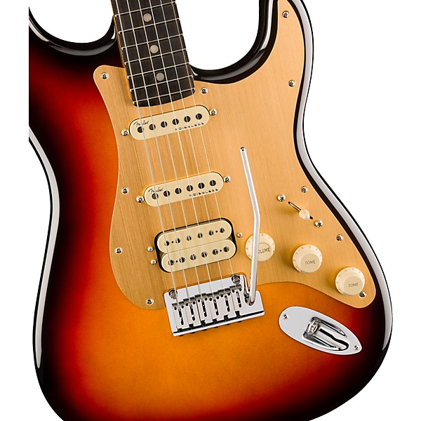 Fender American Ultra II Stratocaster HSS Ebony Fingerboard Electric Guitar Ultraburst