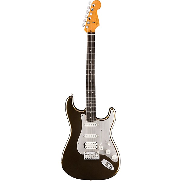 Fender American Ultra II Stratocaster HSS Ebony Fingerboard Electric Guitar Texas Tea