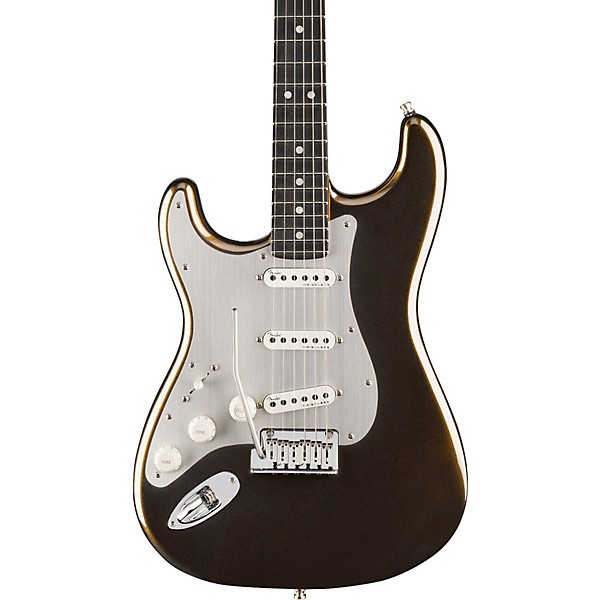 Fender American Ultra II Stratocaster Left-Hand Ebony Fingerboard Electric Guitar Texas Tea