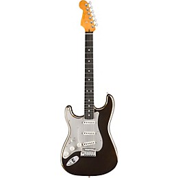 Fender American Ultra II Stratocaster Left-Hand Ebony Fingerboard Electric Guitar Texas Tea