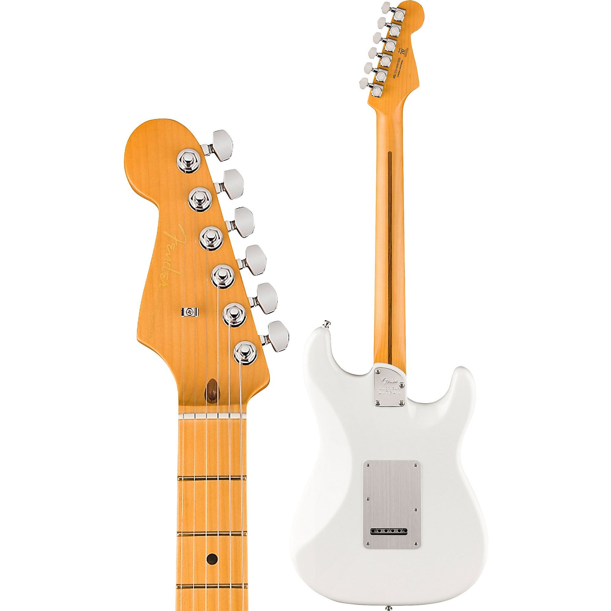 Fender American Ultra II Stratocaster Left-Handed Maple Fingerboard  Electric Guitar Avalanche | Guitar Center, image size:2000x2000
