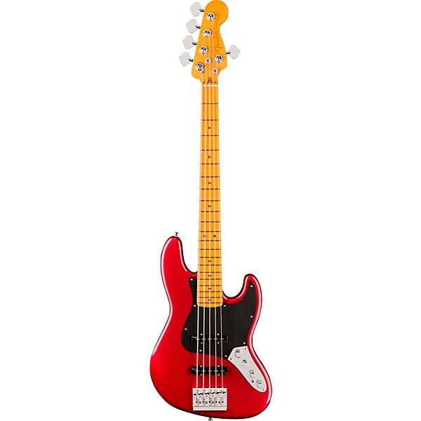 Fender American Ultra II Jazz Bass V Maple Fingerboard Sinister Red