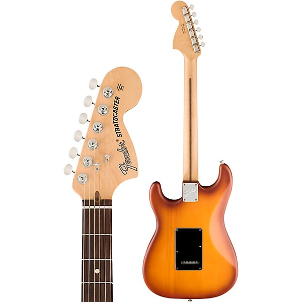 Fender American Performer Timber Stratocaster Spruce Electric Guitar Honey Burst