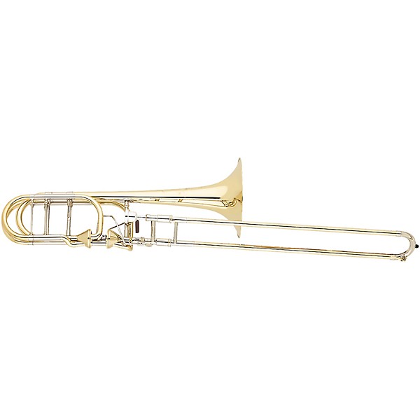 S.E. SHIRES Model Q36Y Q Series Professional Bass Trombone with Axial-Flow Valves Lacquer Yellow Brass Bell