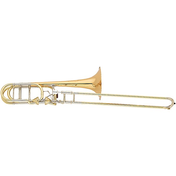 S.E. SHIRES Model Q36Y Q Series Professional Bass Trombone with Axial-Flow Valves Lacquer Gold Brass Bell