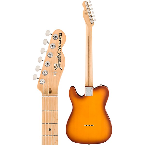 Fender American Performer Timber Telecaster Spruce Electric Guitar Honey Burst