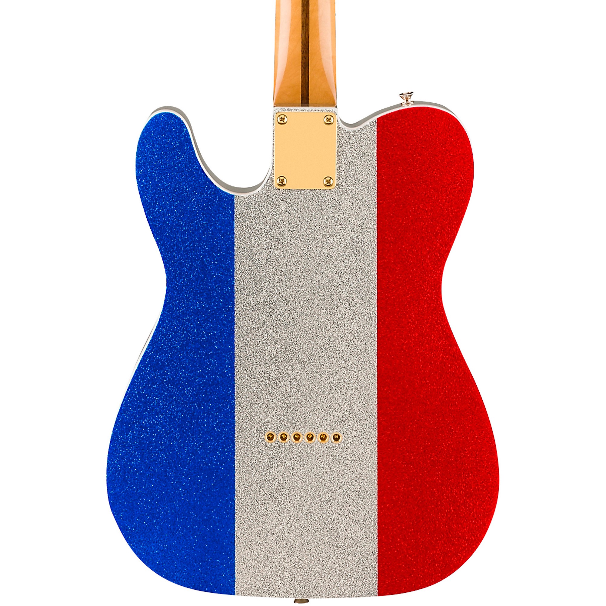 Fender Buck Owens Telecaster Electric Guitar Red, Silver and