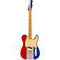 Fender Buck Owens Telecaster Electric Guitar Red, Silver and Blue Sparkle