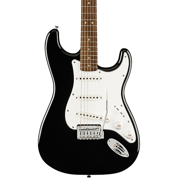 Squier Affinity Series Stratocaster Electric Guitar Pack With Fender Mustang Micro Black