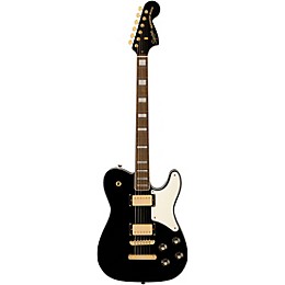 Squier Paranormal Troublemaker Telecaster Deluxe Gold Hardware Limited Edition Electric Guitar Black