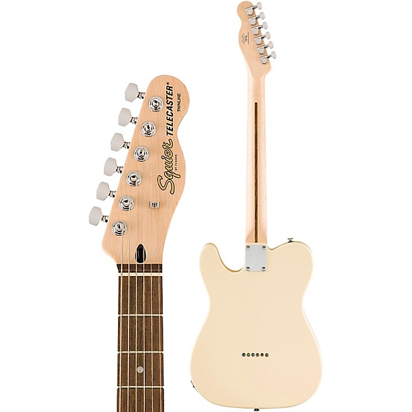 Squier Affinity Series Telecaster Thinline Electric Guitar Olympic White