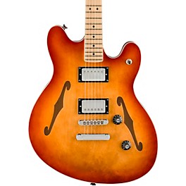 Squier Affinity Series Starcaster Deluxe Maple Fingerboard Electric Guitar Sienna Sunburst