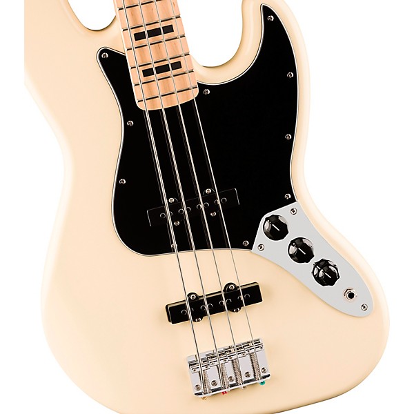 Squier Affinity Series Active Jazz Bass Maple Fingerboard Olympic White