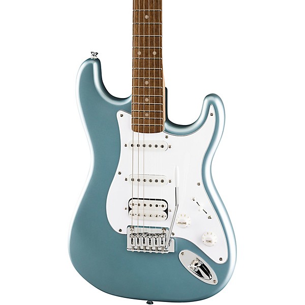 Squier Affinity Series Stratocaster Junior HSS Electric Guitar Ice Blue Metallic