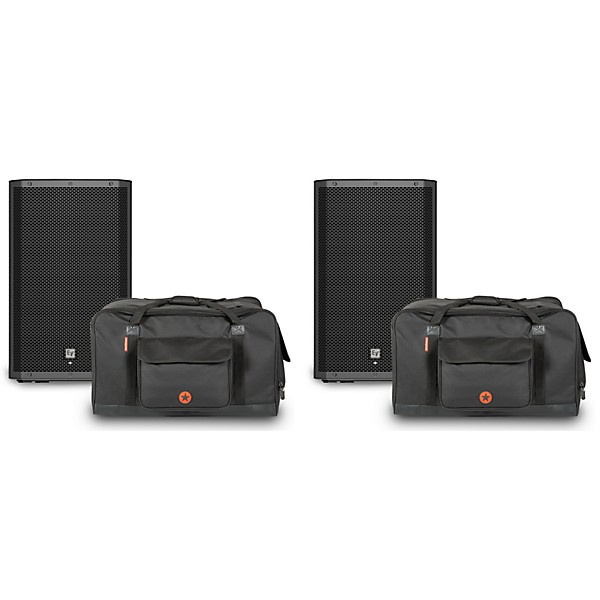 Electro-Voice ZLX-15P G2 Powered Speaker Pair With Road Runner Bags