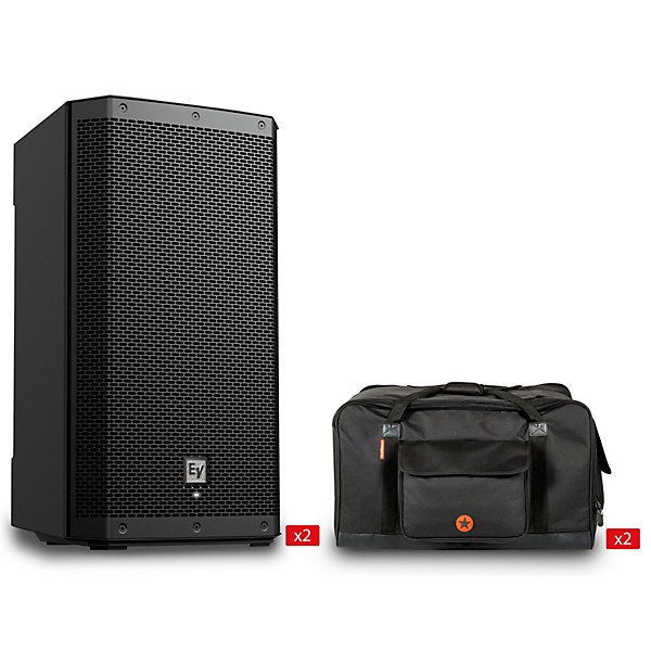 Electro-Voice ZLX-12P G2 Powered Speaker Pair With Road Runner Bags