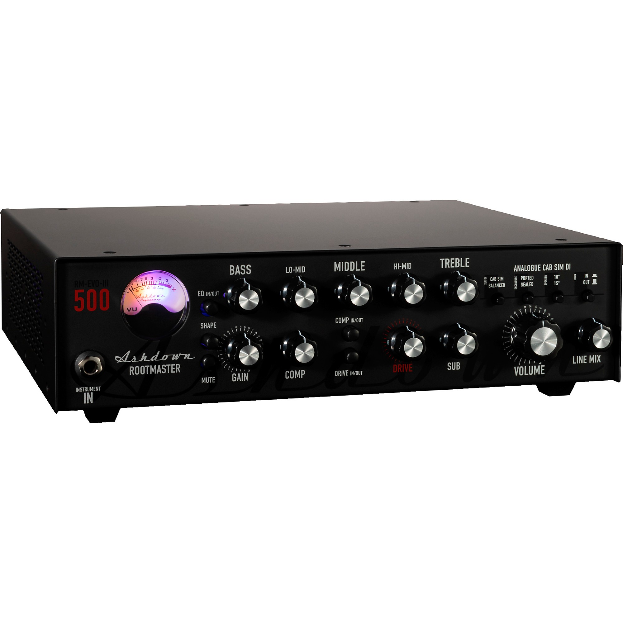 Ashdown Rootmaster RM-500-EVO III 500W Bass Amp Head Black