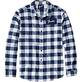 Fender Fender Flannel Shirt XX Large Blue Fender Fender Flannel Shirt X Large Blue