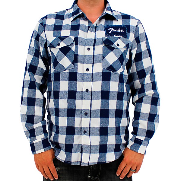 Fender Fender Flannel Shirt X Large Blue