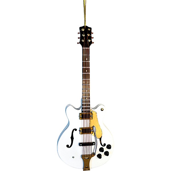 BROADWAY GIFTS Broadway Gifts White Electric Guitar Ornament